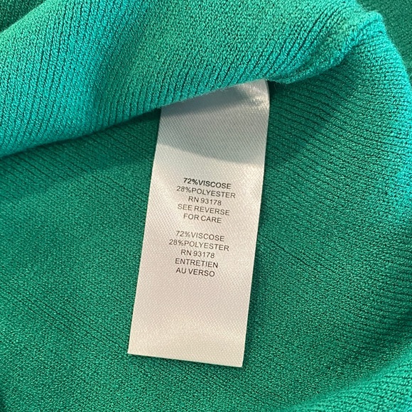 T Tahari Teal Ruffle Sleeve Tank Top - Picture 6 of 7